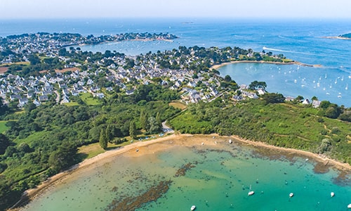 Aerial-view-Morbihan-Gulf